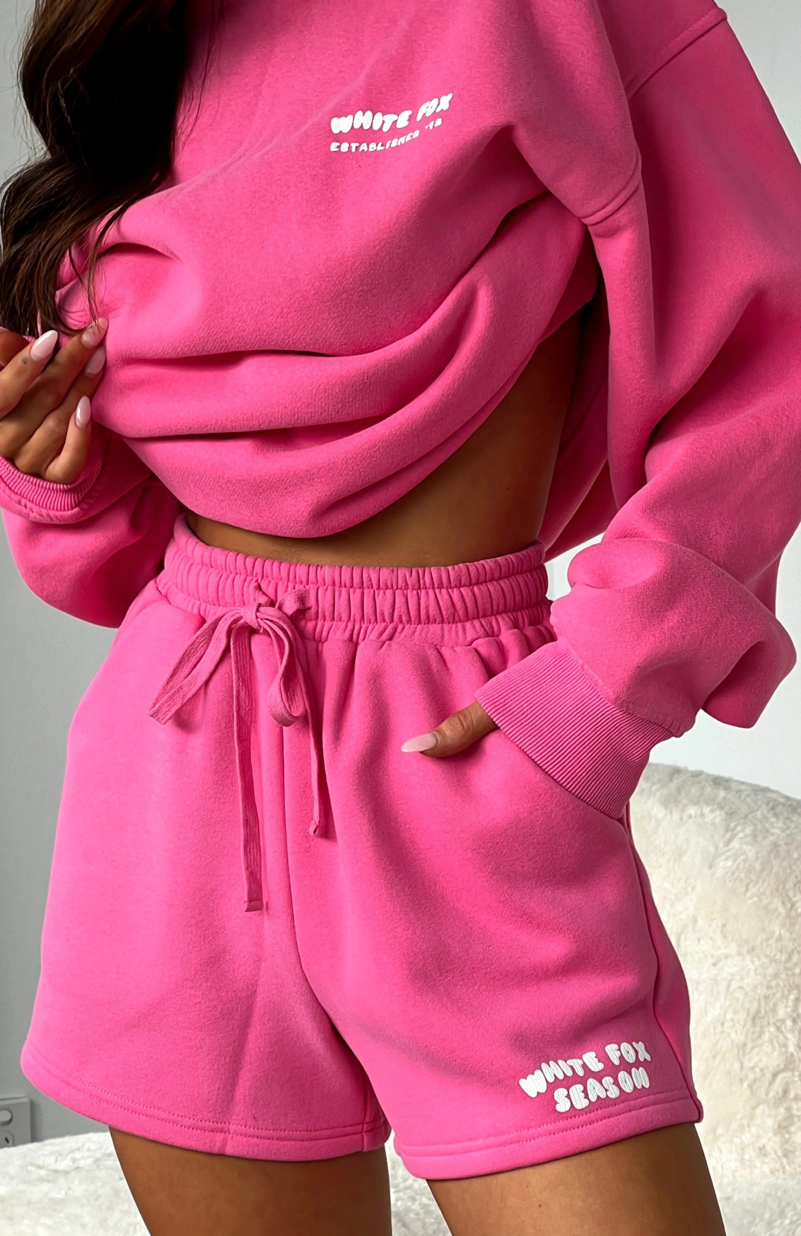 Silk Touch Active Fit Main Season Lounge Shorts Hot Pink