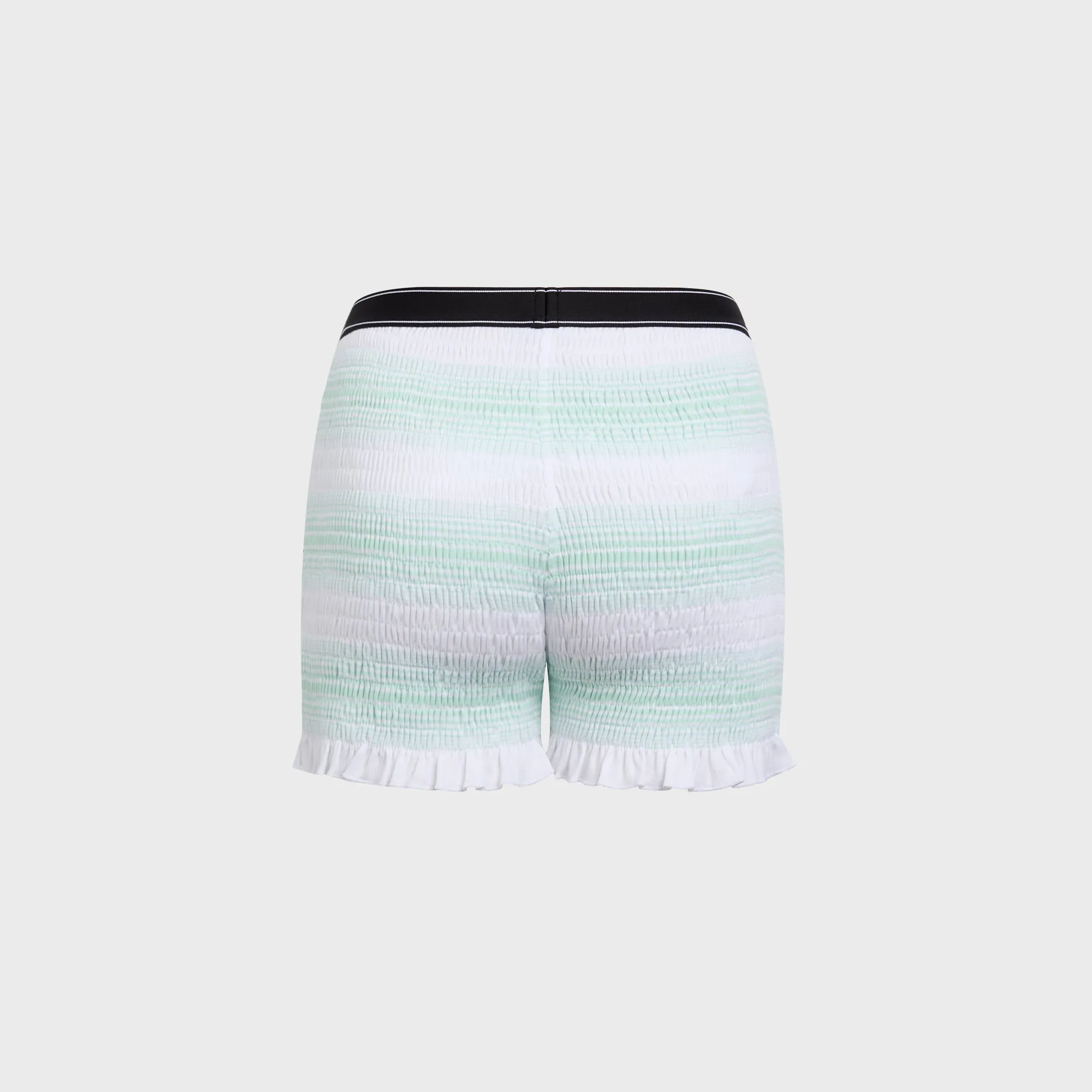 Casablanca Stripe Shirred Shorts - Jersey Mint mountain style