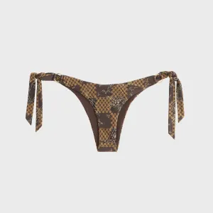 Quick Drying Technology Lightweight Comfort Kith Women Iris Crest Paisley Tie Bottom - Brew