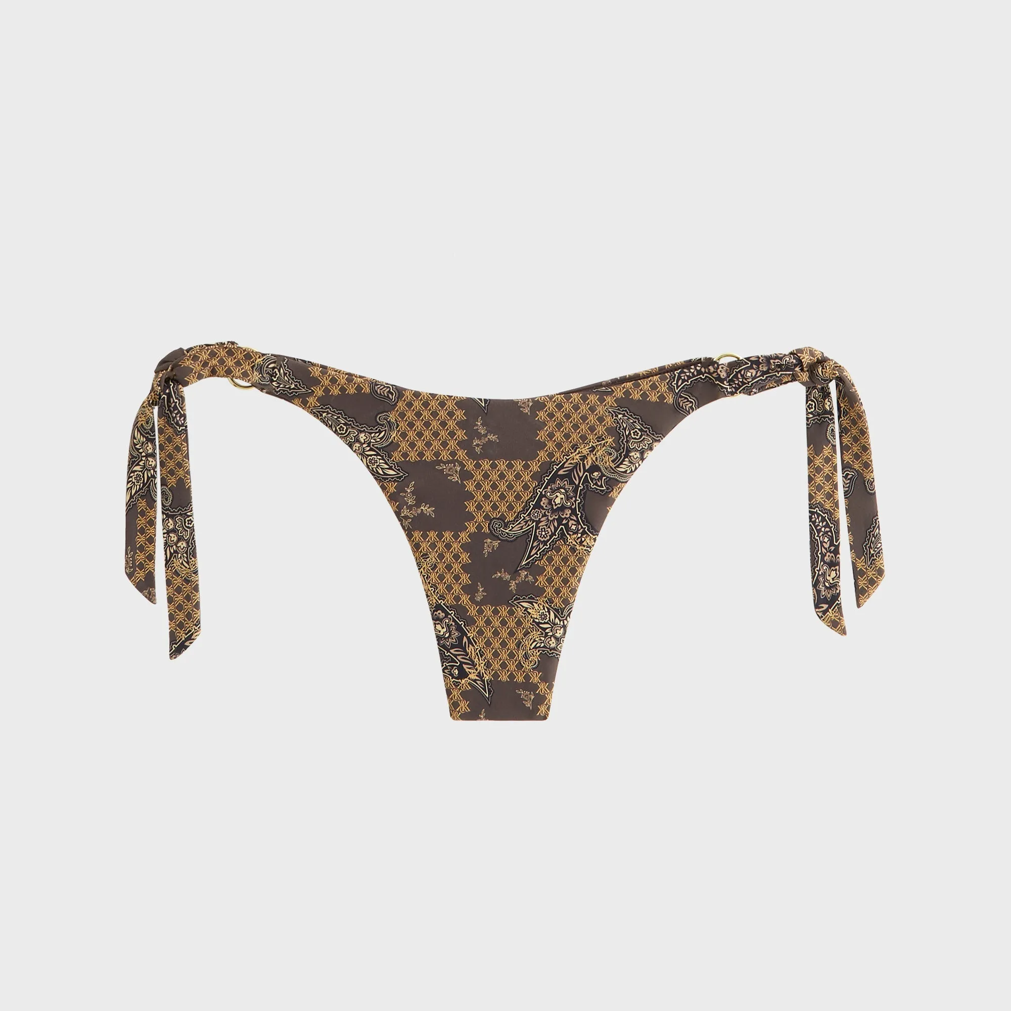Anti Chafe Edging Kith Women Iris Crest Paisley Tie Bottom - Brew