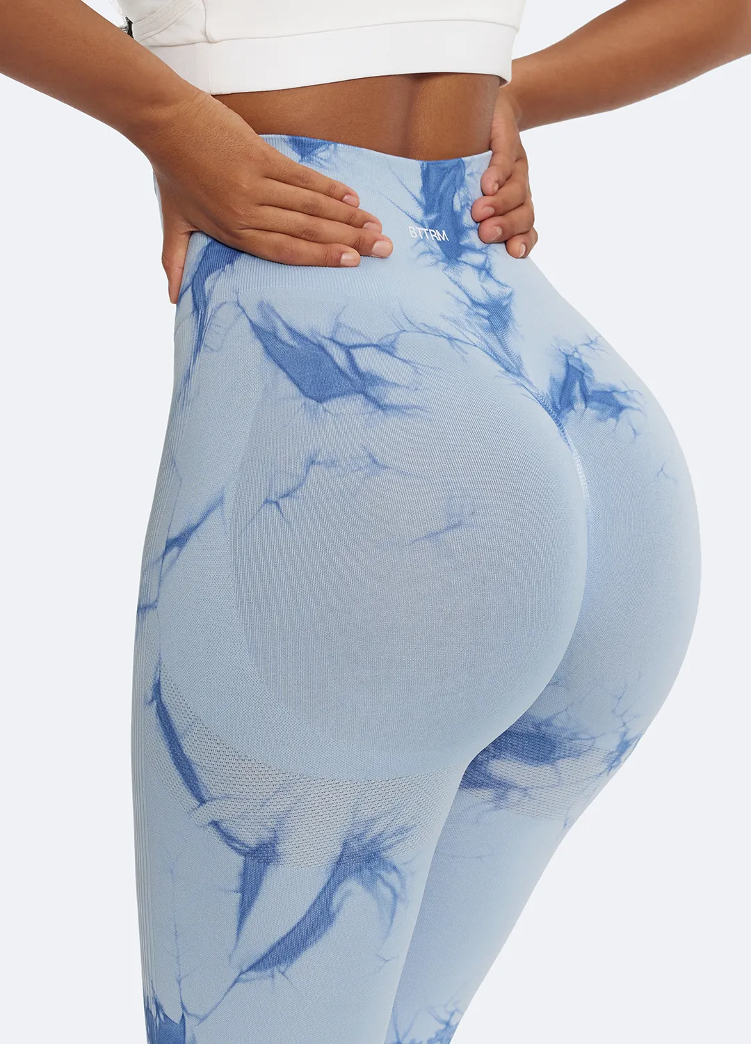 Comfort Seeker Morning Stretch Tie Dye Leggings with Push-Up