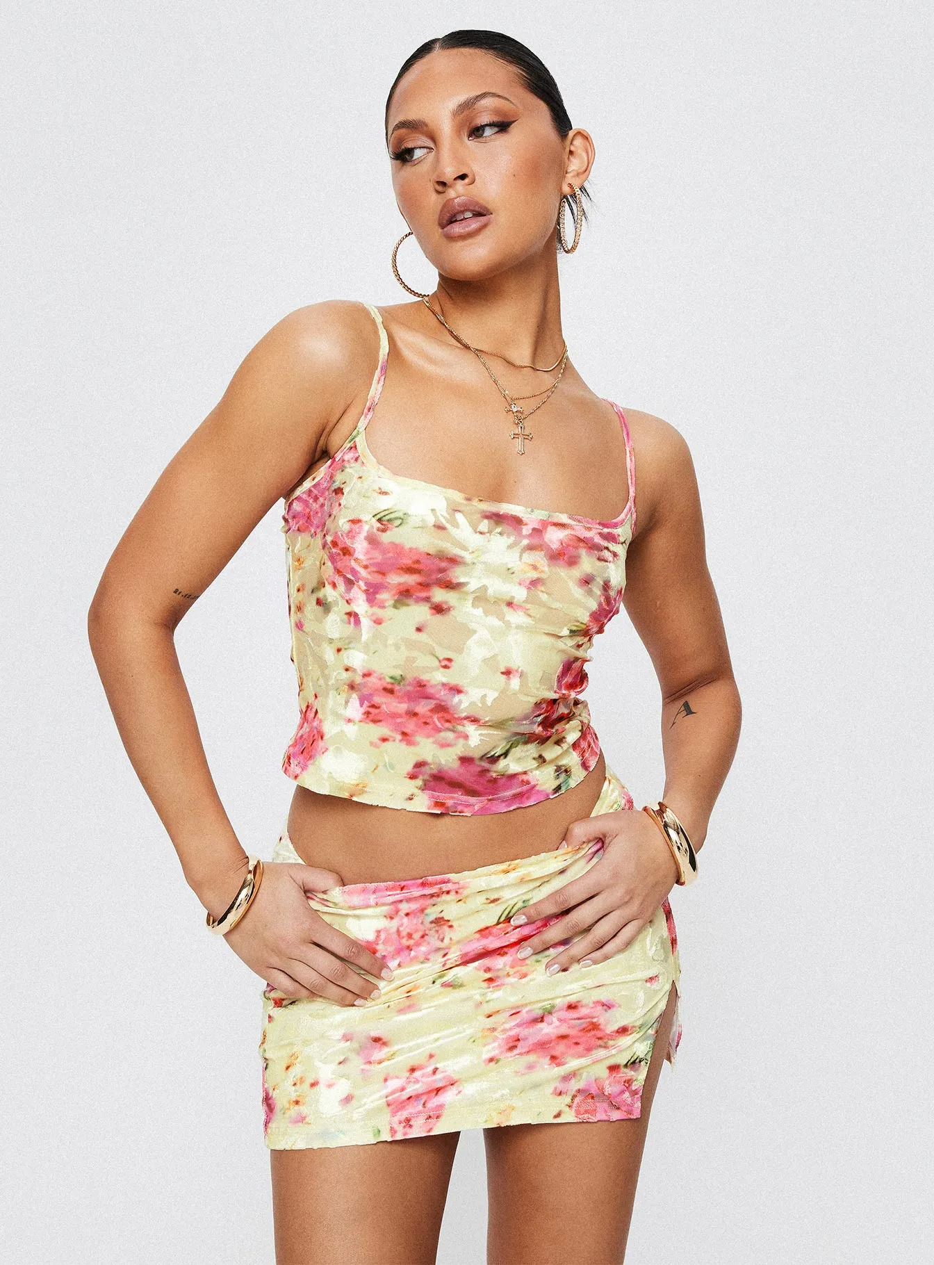Subtle Mood Style Vibes Rosaline Mini Skirt Multi