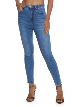 WAX Basic High Waisted Skinny Jeans Winter Warmth Sustainable Soft Eco Friendly