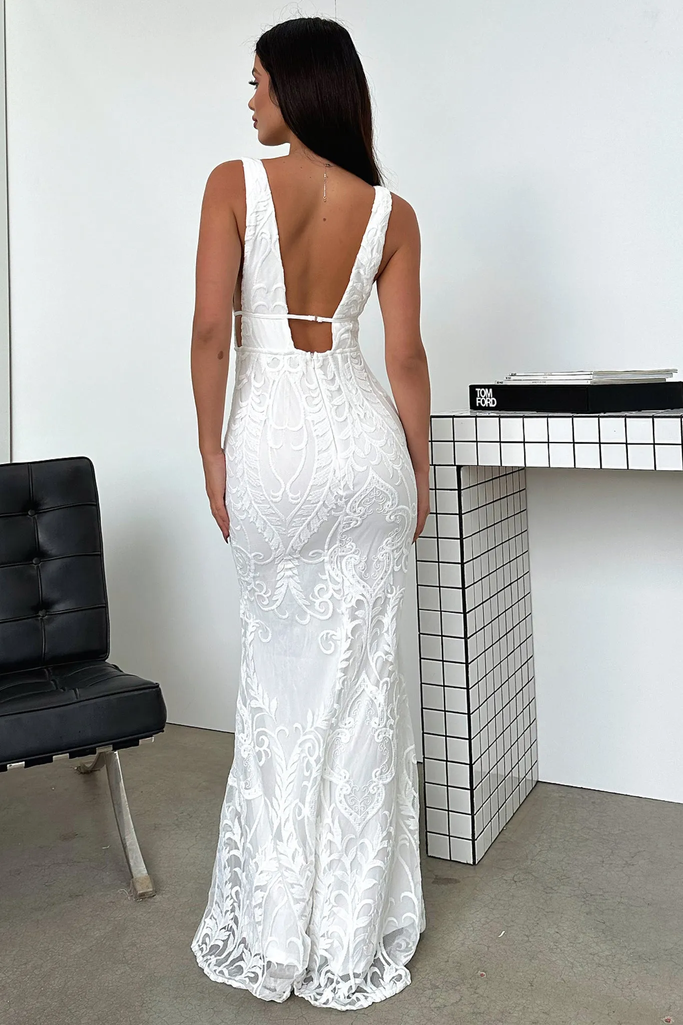 Sapphire Shine Light Weight Kaia Maxi Dress - White