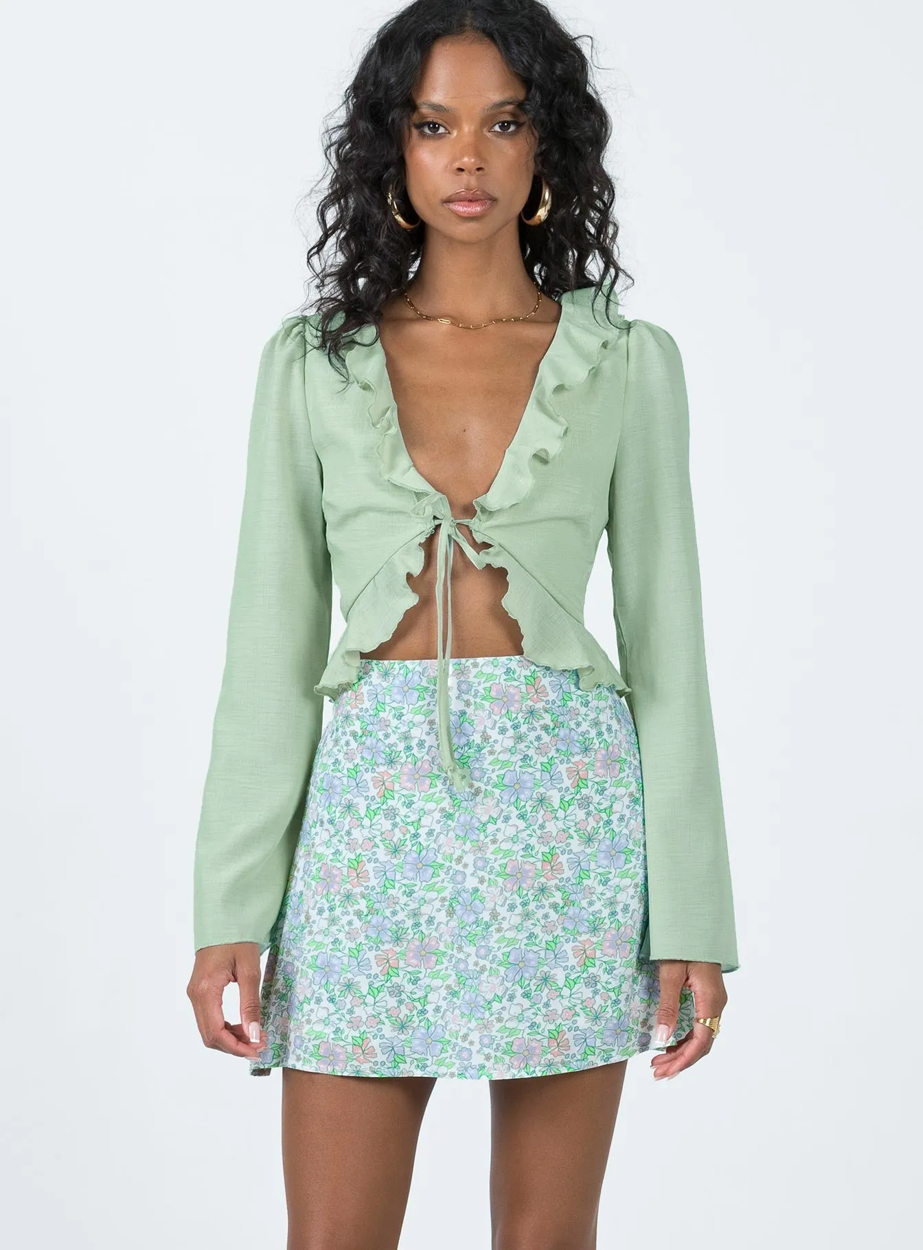 Fern Mini Skirt Multi Moisture wicking Collector??s Item