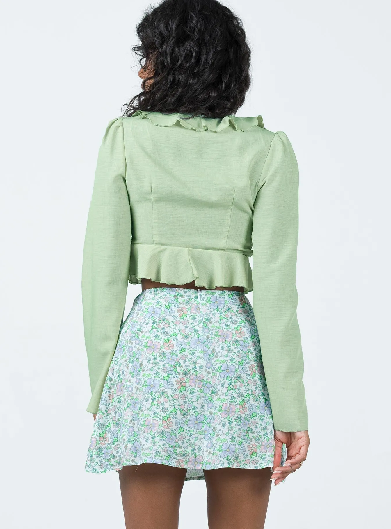 Fern Mini Skirt Multi Resort Vacation High Street Fashion