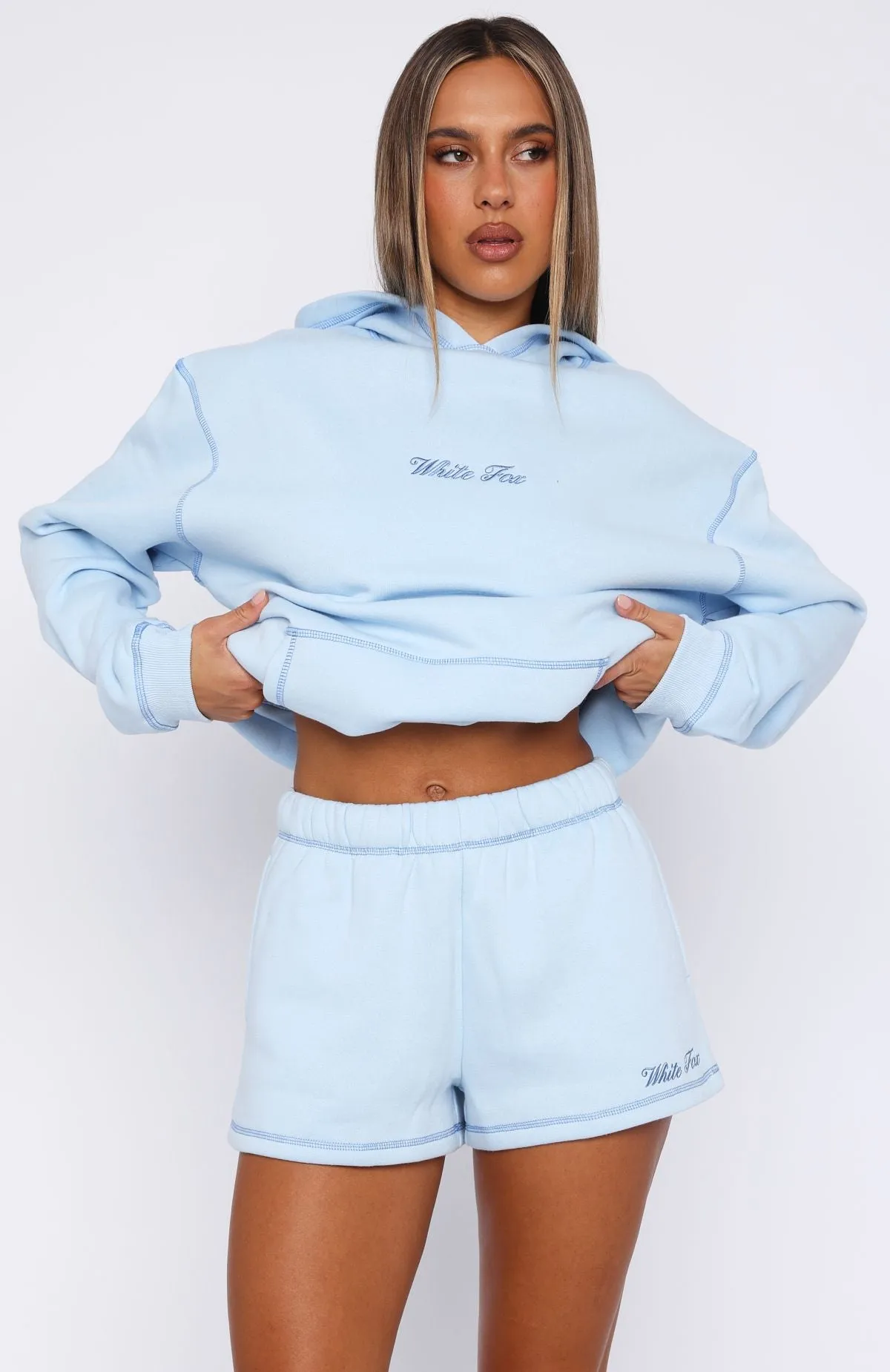 Instant Attraction Lounge Shorts Baby Blue new semester Home Style