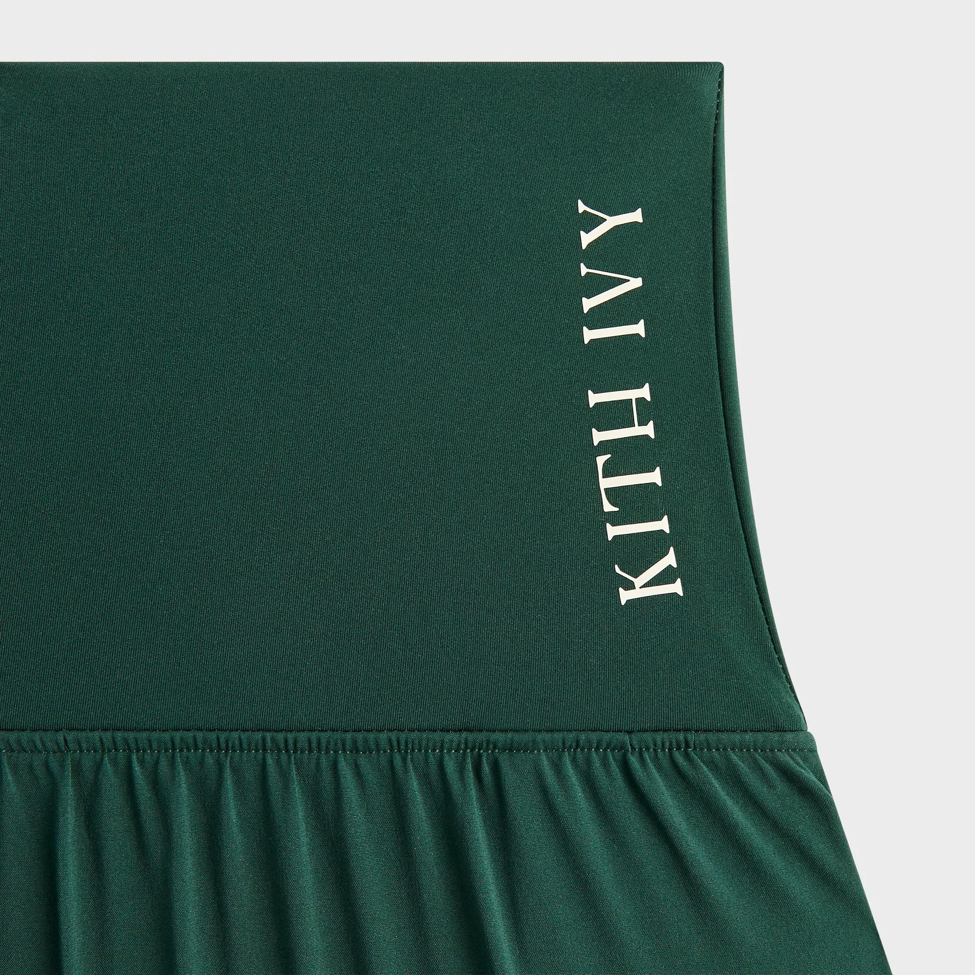 Kith Ivy for Wilson Women's Lined Split Court Short - Ivy Green striped shorts