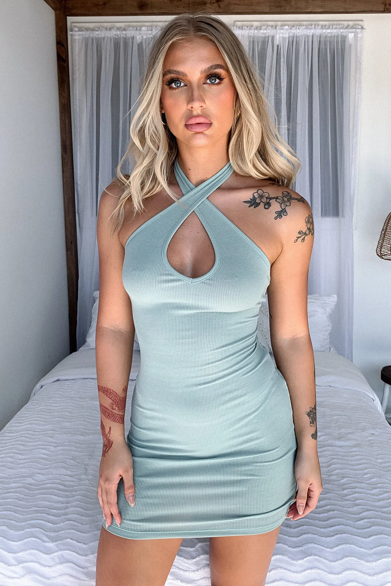Fresh Look Cruiser Dress - Sage
