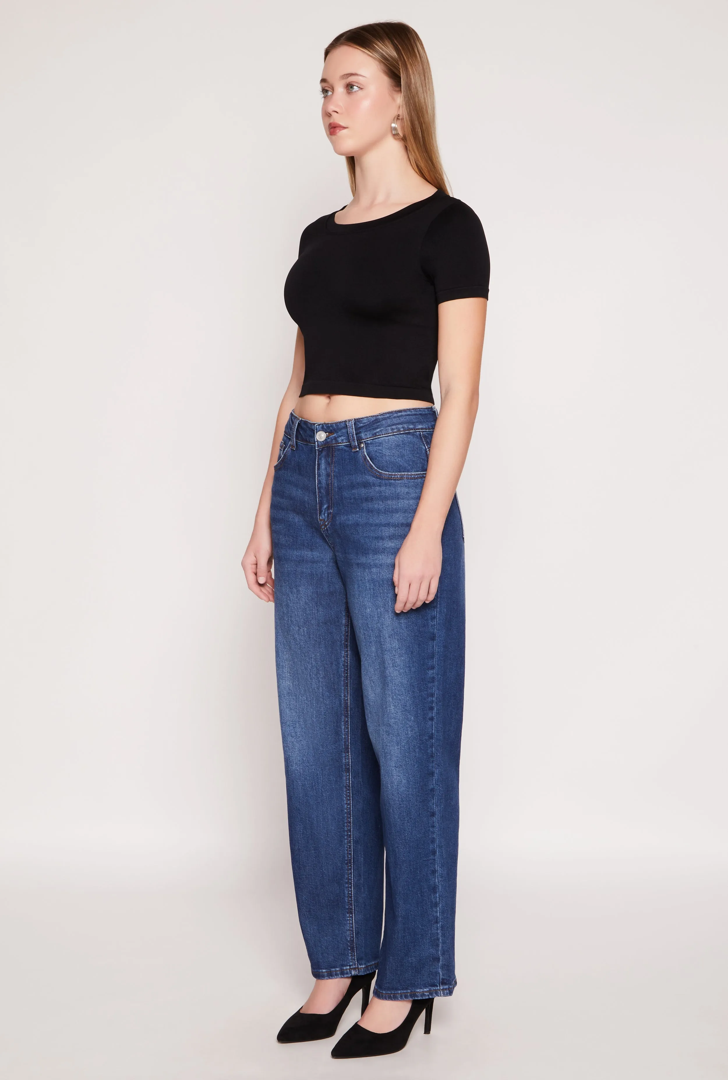 Office Casual WAX Whiskered 5 Pocket Straight Leg Jeans