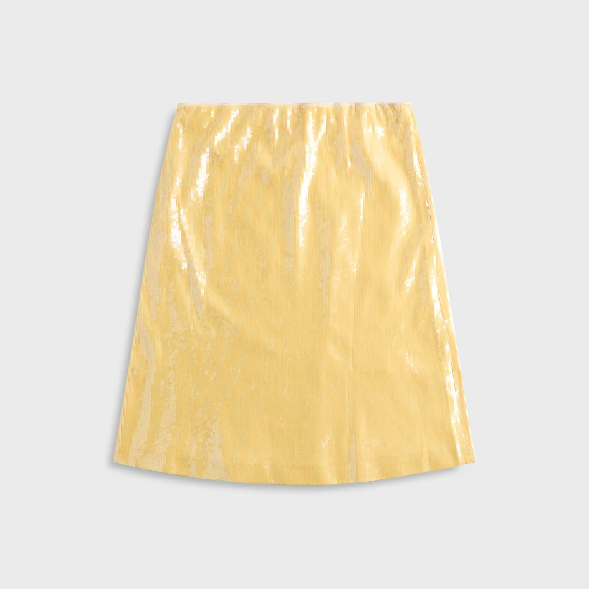 GUIZIO Isabelle Sequin Midi Skirt - Honey Butter Airy Feel