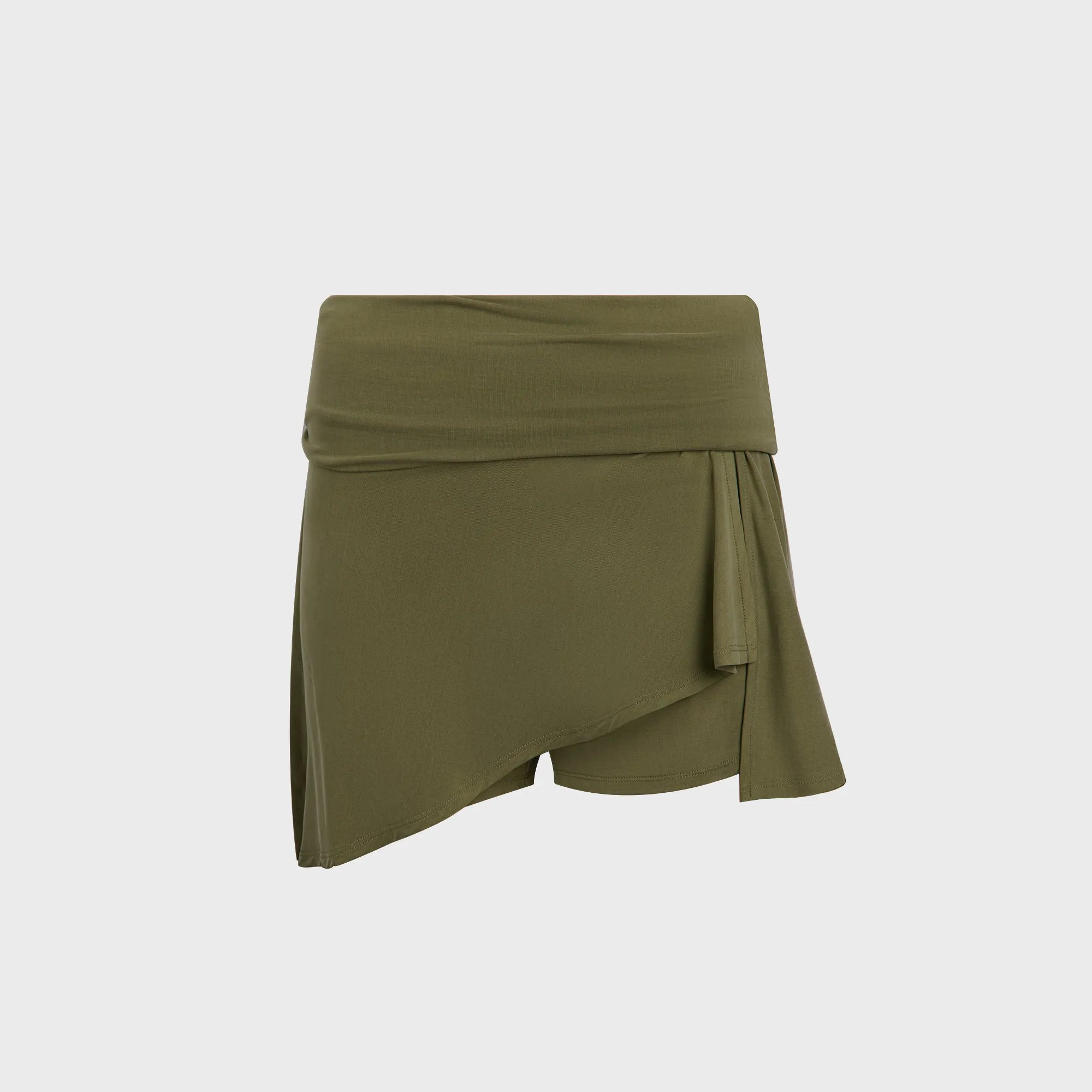 Elastic hemline Peachy Den Kylie Skort - Olive