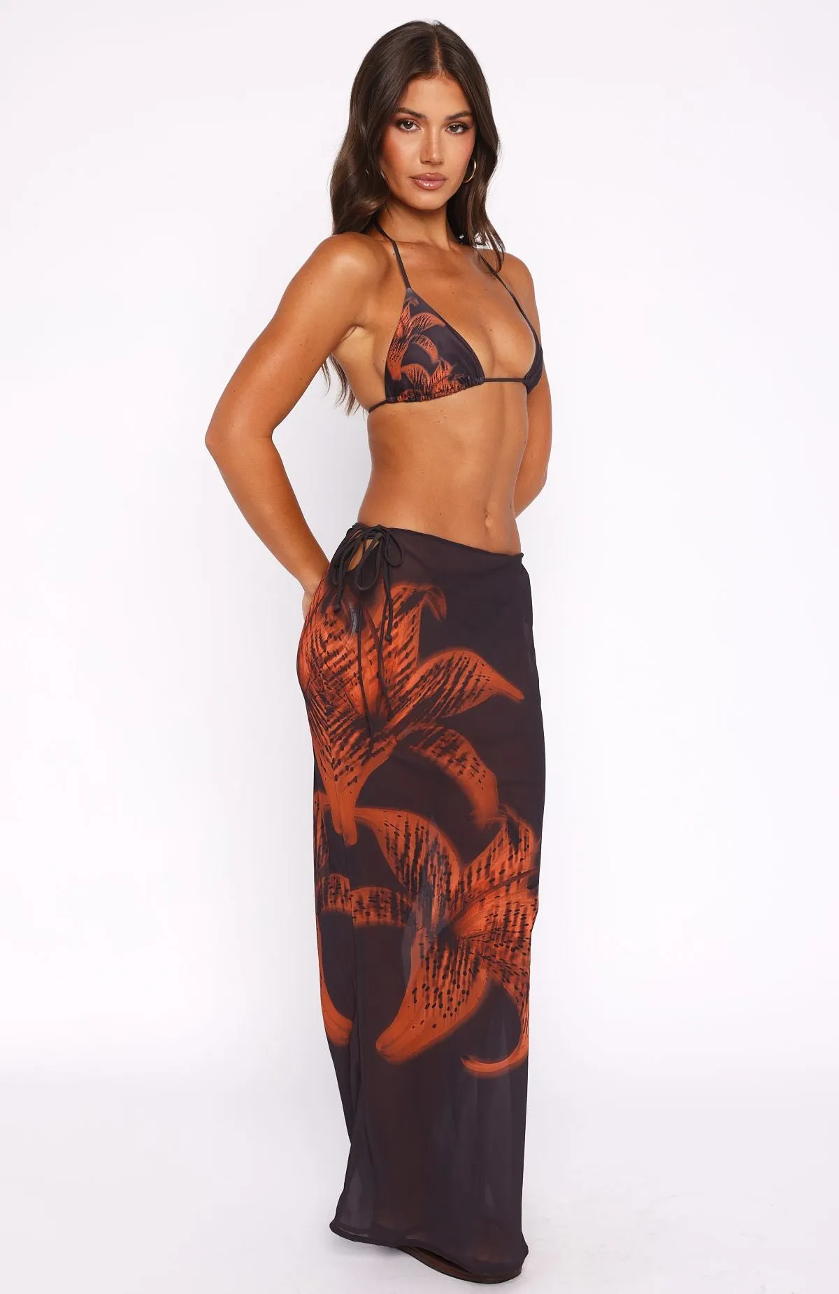 Luminous Maxi Skirt Chai Lily Cool Nylon