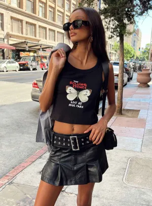 Flow Look Smooth Edging Emporium PU Mini Skirt Black