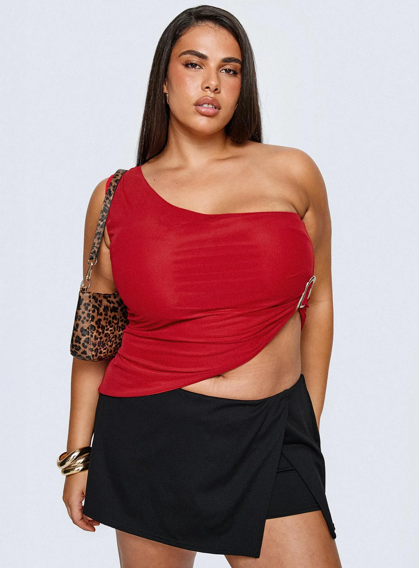 For The Thrill Skort Black Curve Minimal Design