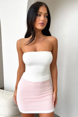 Mawi Skirt - Pink Tonal Look ribbed texture