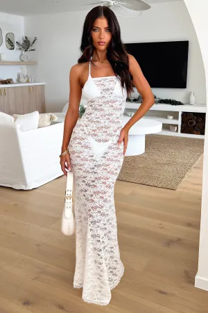 Room Glow Coral Glow Veradi Maxi Dress - White