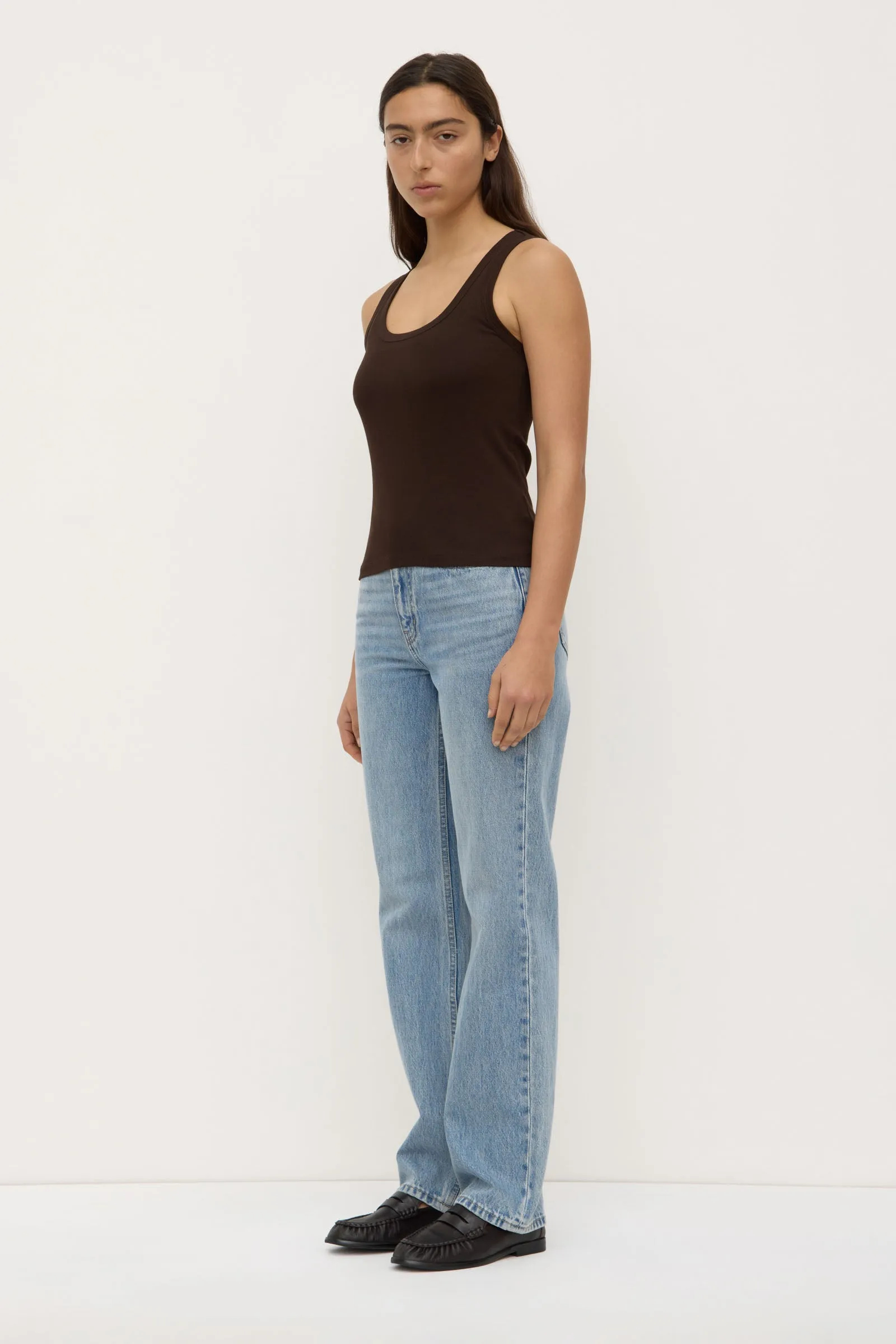 TagFreeDesign Chill Fit Robyn Scoop Neck Rib Tank