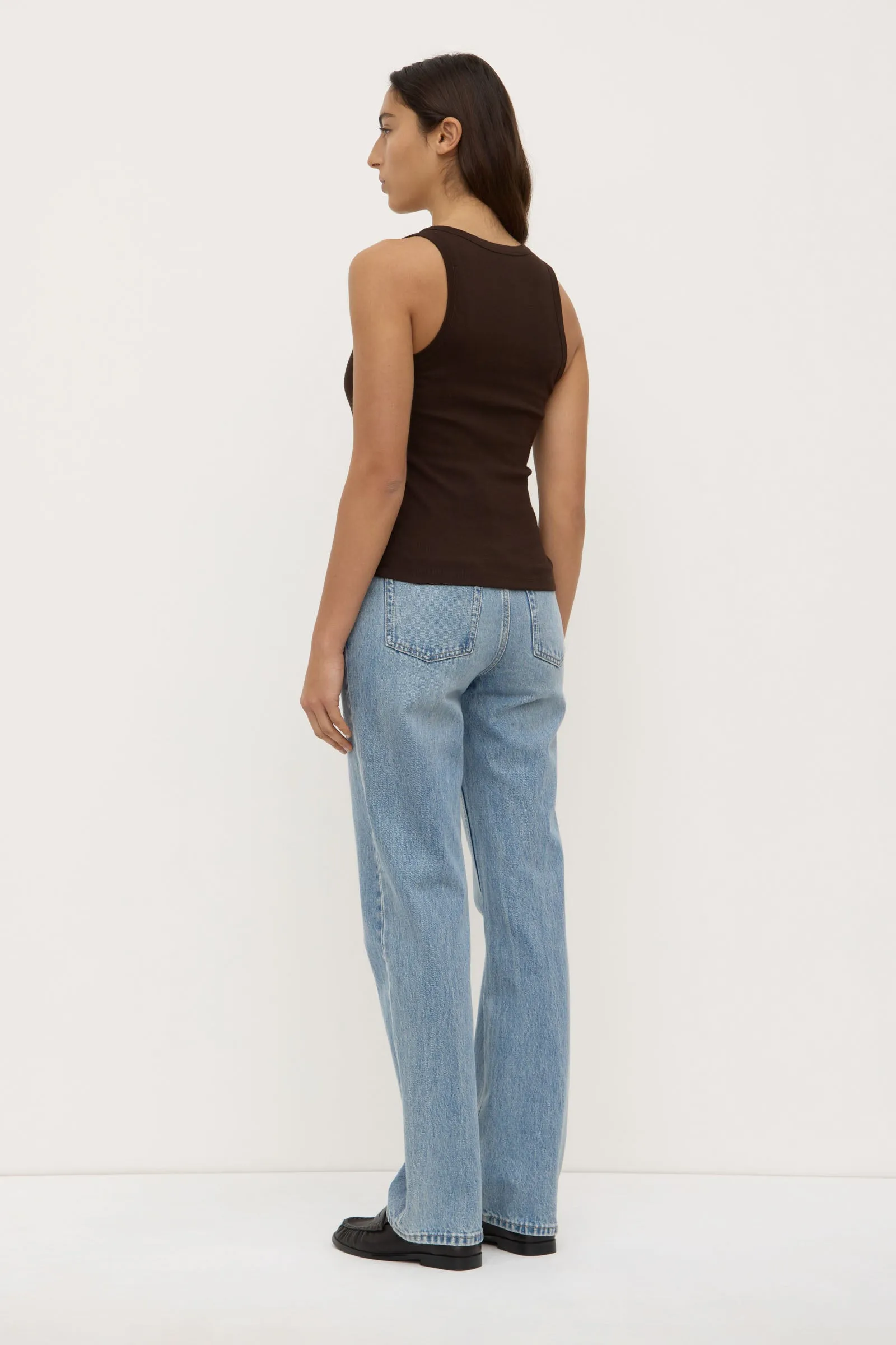 Robyn Scoop Neck Rib Tank Style Mood DurableThreadwork