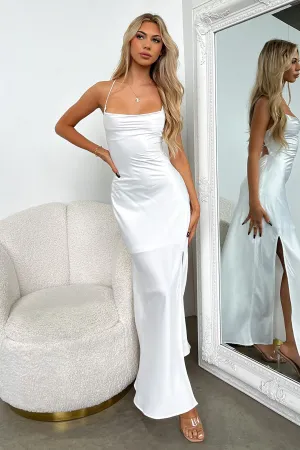 With its versatile length this maxi dress can be styled in a variety of ways for different occasions Olivia Maxi Dress - White