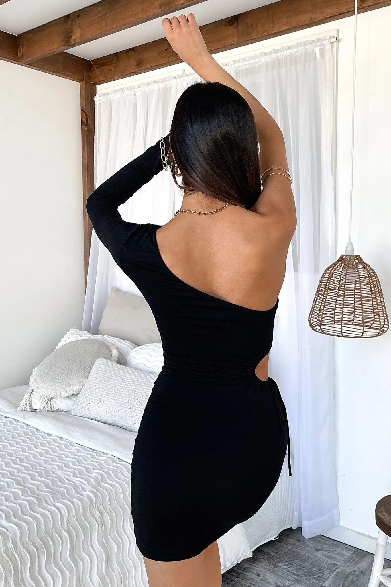 Gloss Dress - Black Trendy Wearable