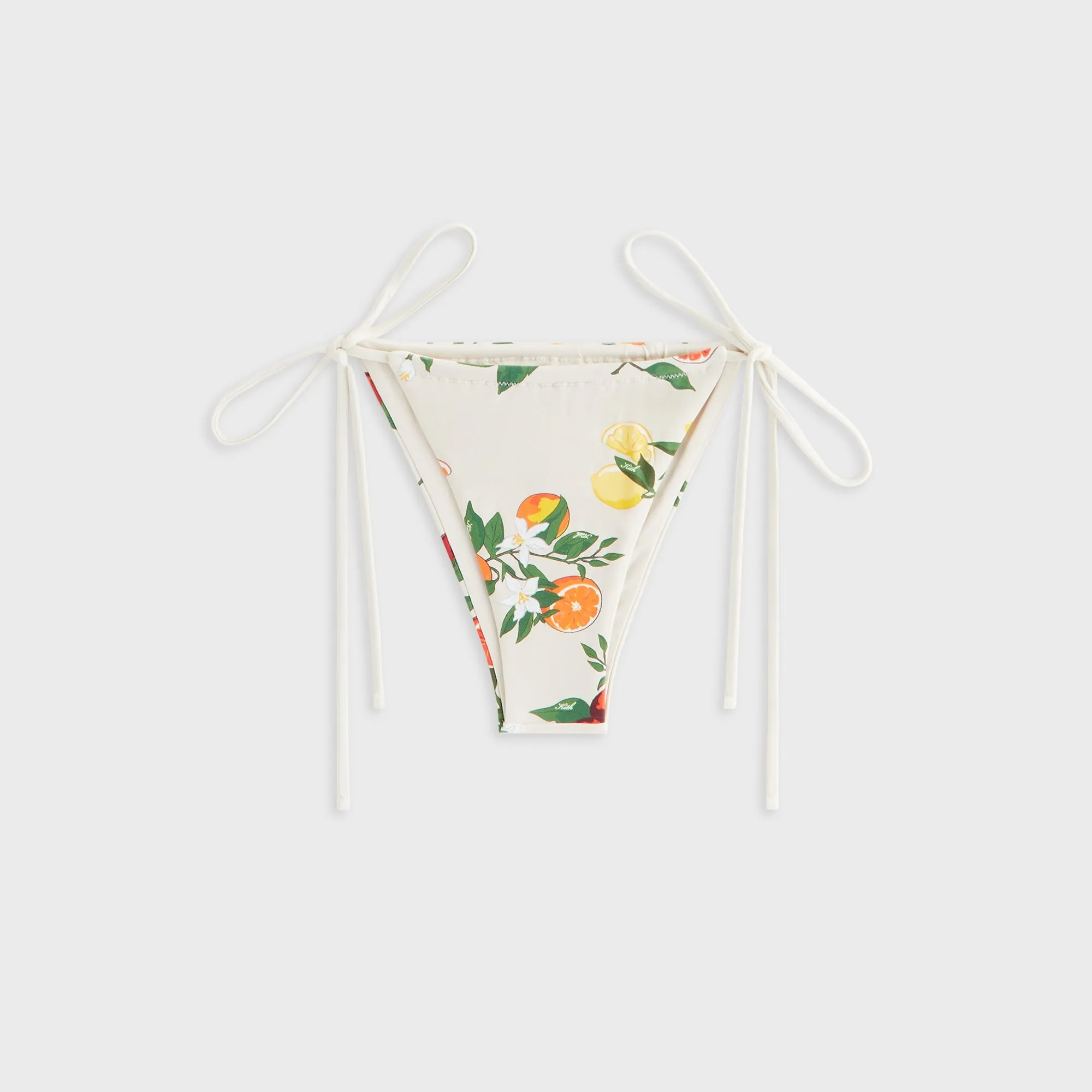 Wrinkle Resistant Blend Rash Guard Coating Kith Women Tova Citrus Tie Bottom - Waffle