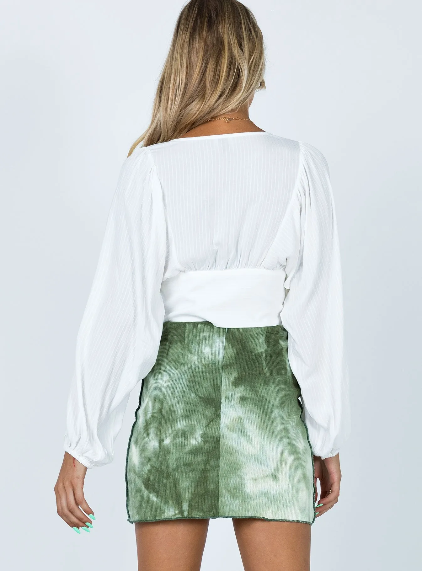 Cozy Movement Midi length Ivy Mini Skirt Green