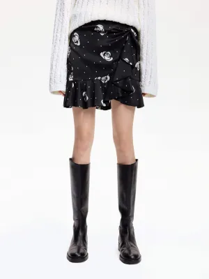 Silk Blend Twist Skirt Outfit Flow Urban Pulse