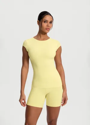Essential Fitted Tee Dimensional Stability Weave