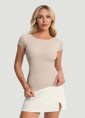 Open-Back T-Shirt Cozy Wardrobe Unisex Fit