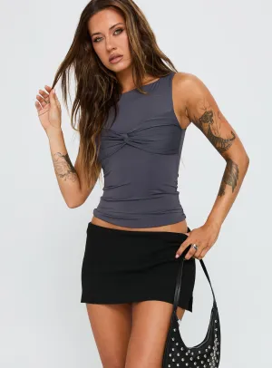 Sparky Mid Rise Skort Black Lightwear Look