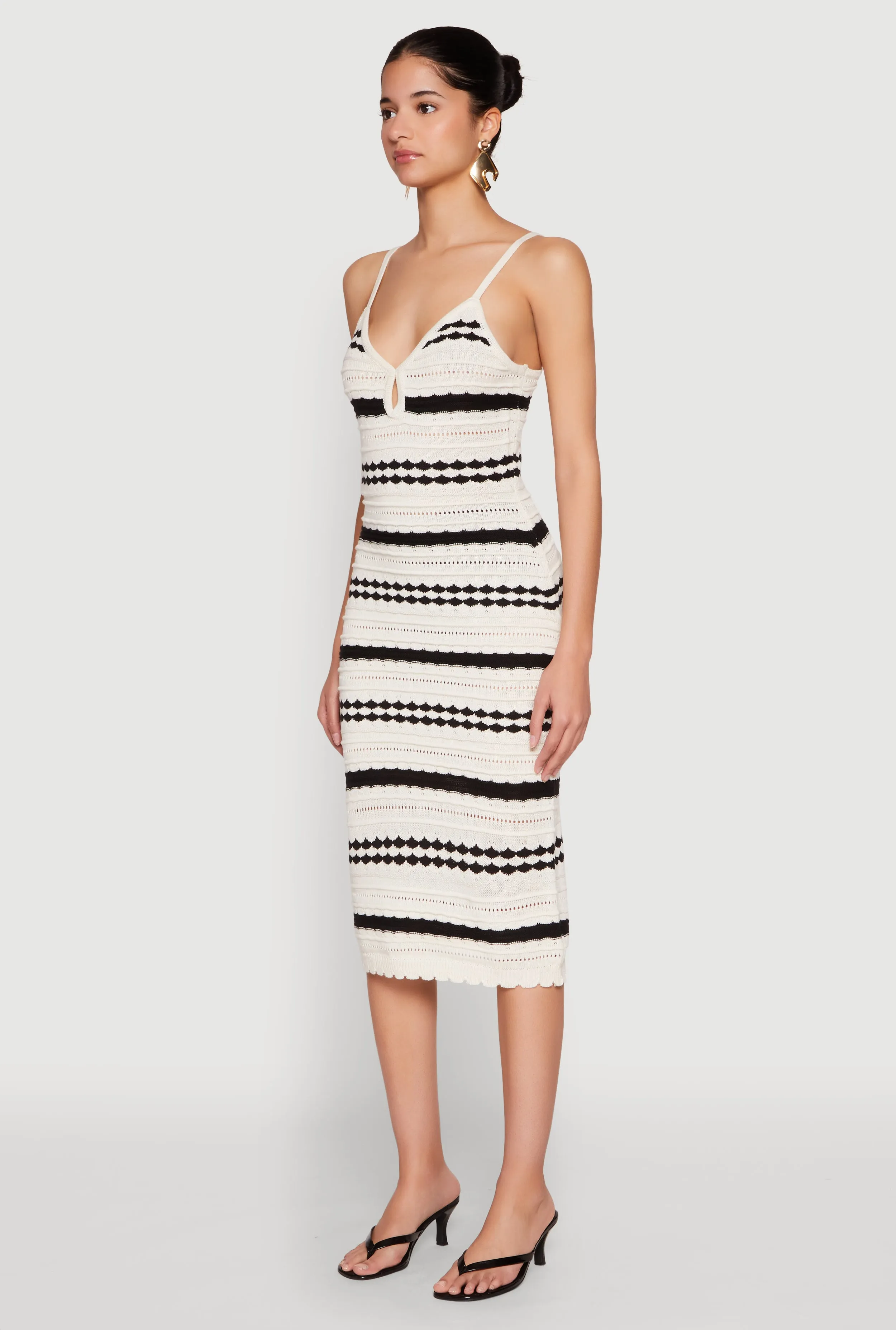 Free Movement Poetic Mood Almost Famous Striped Cami Dress