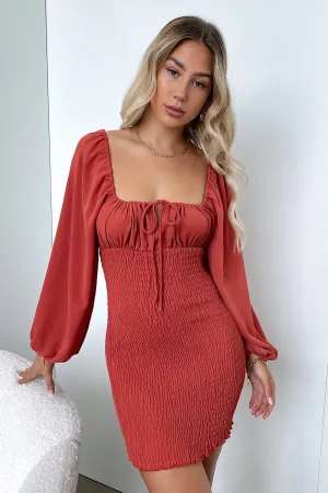 Ella Dress - Rust Sunset Glam Light Reflective