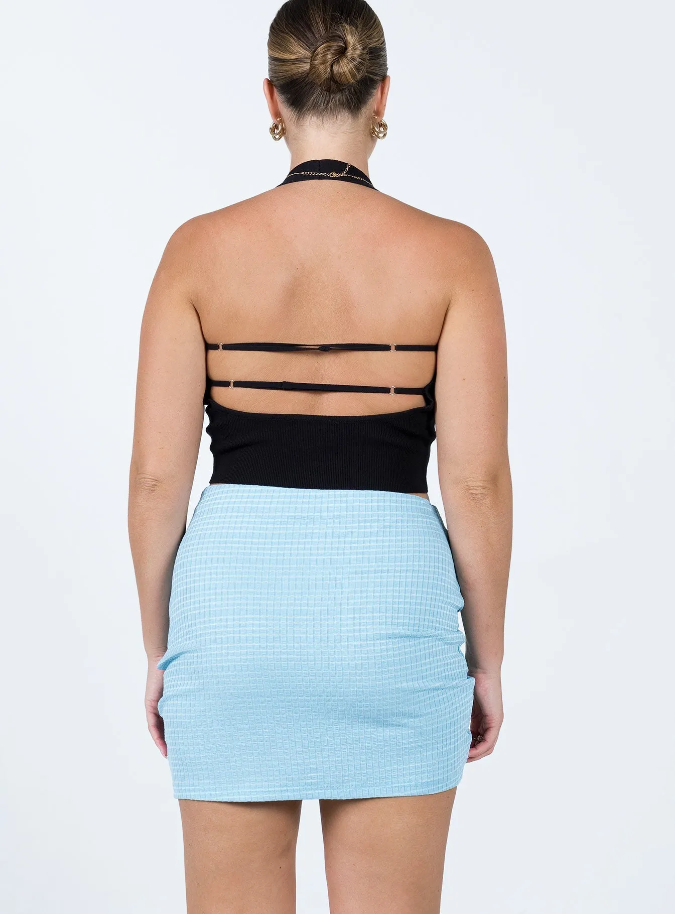 Avani Mini Skirt Blue Ankle length