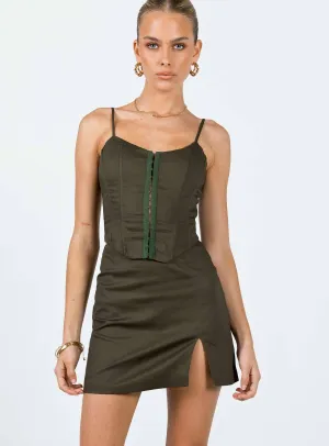Karina Set Khaki Seamless construction