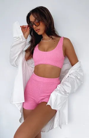 Doing It Right Booty Shorts Pink Stylish Fit Fun Patterns