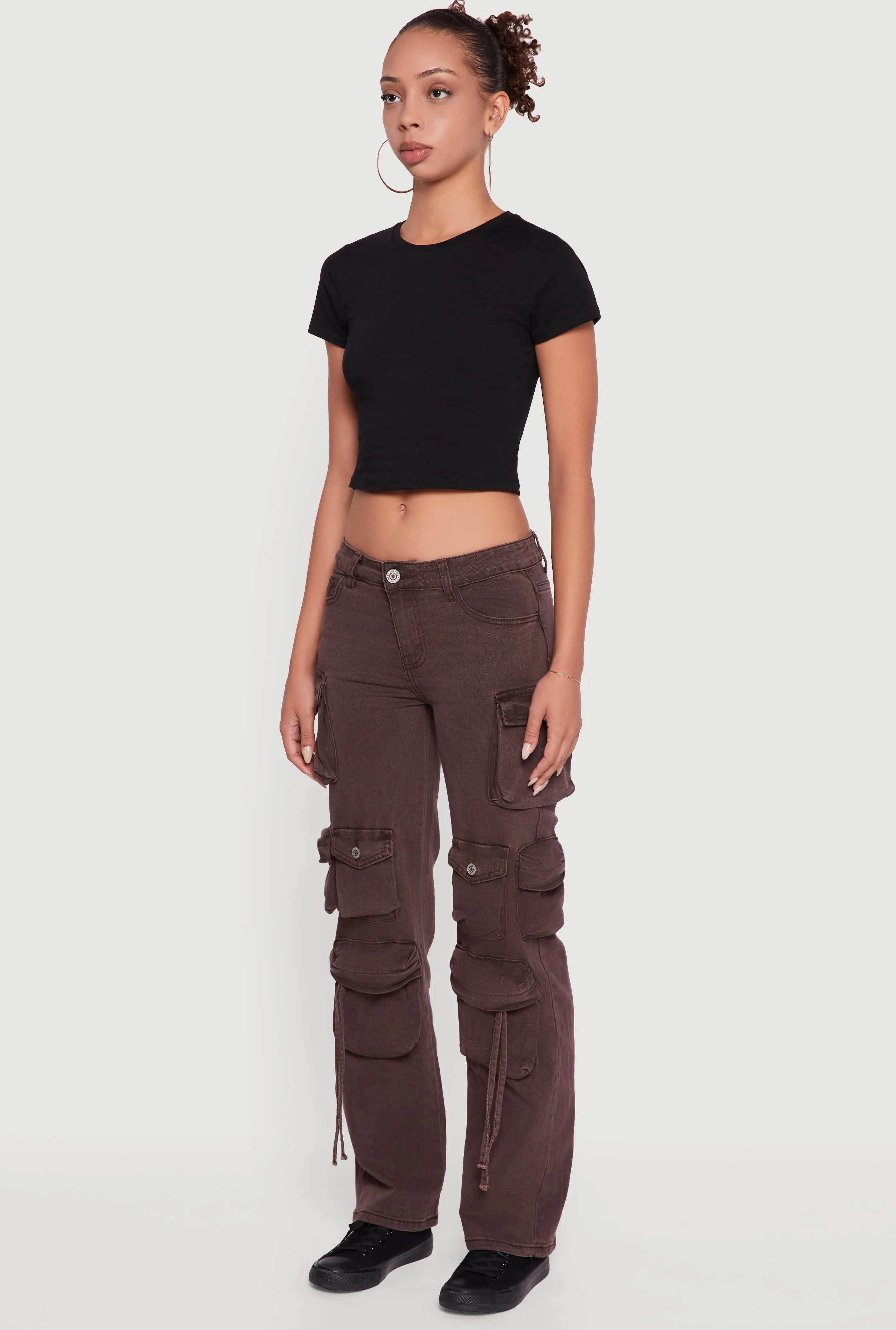VIP Mineral Wash Slim Leg Utility Jeans Minimal Outfit Elegant Adult Fashion