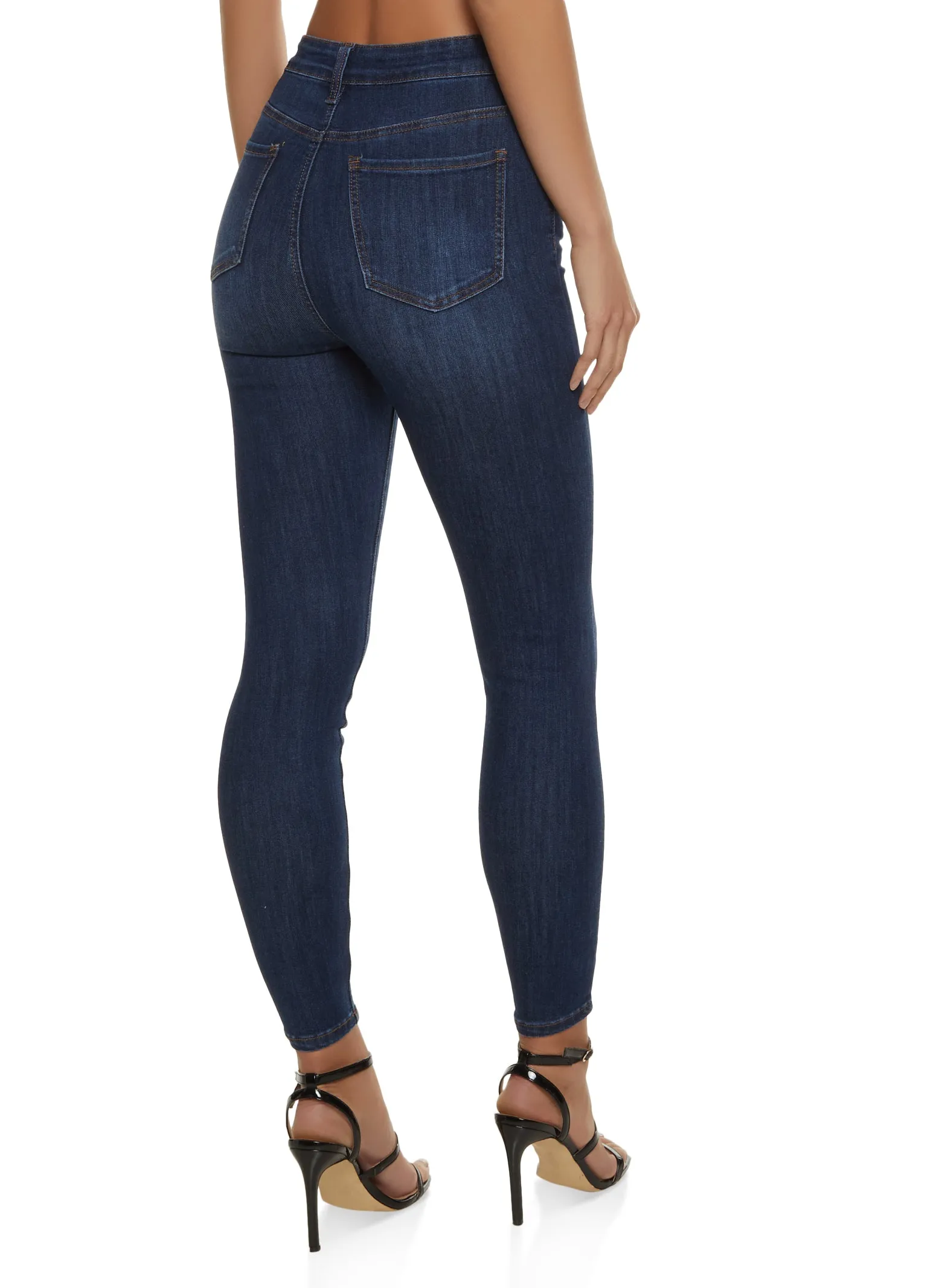 WAX Whiskered Skinny Ankle Jeans Quality Wear