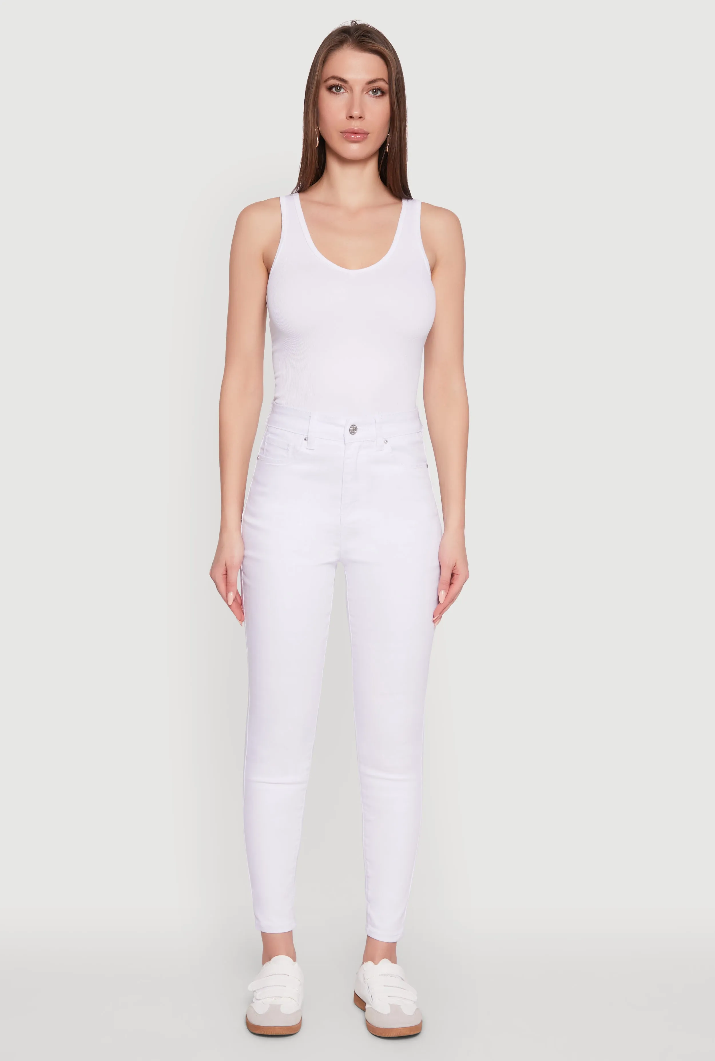 WAX Basic Skinny Jeans Smooth Picnic Style All Round Piece