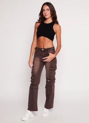 VIP Whiskered Straight Leg Cargo Jeans Easy Option