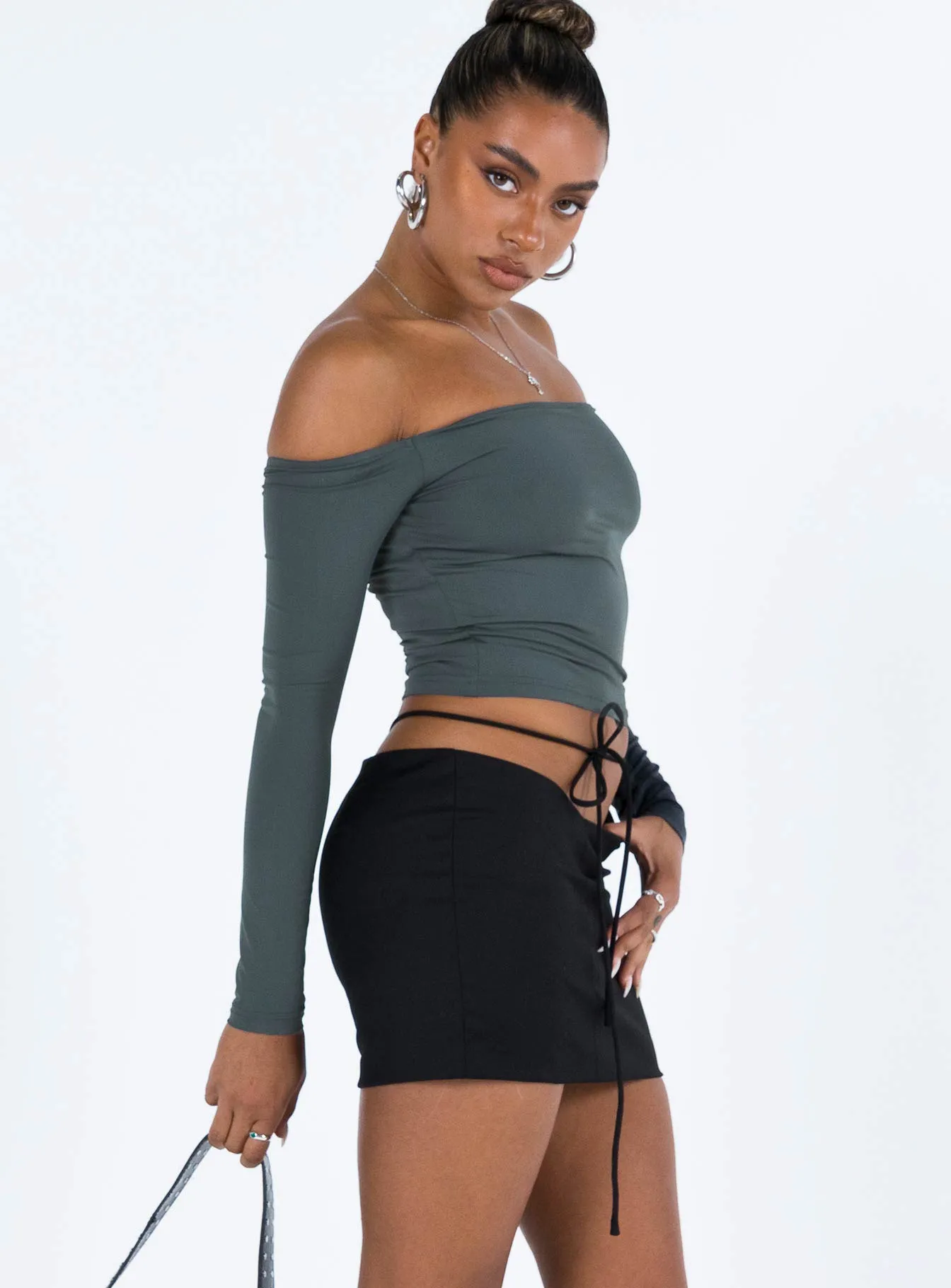 Ombre effect Diez Mini Skirt Licorice
