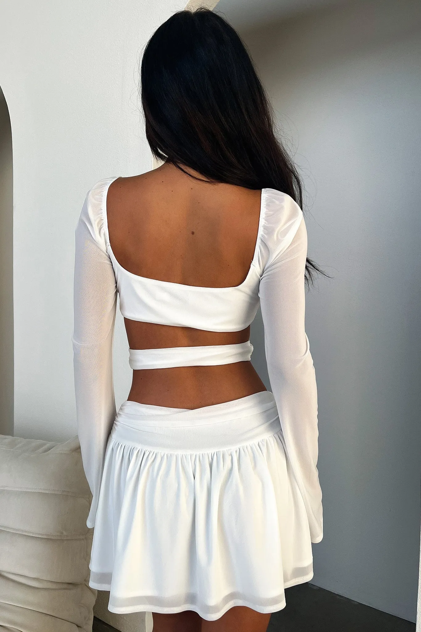 Airy Vibe Party Light Ileana Dress - White