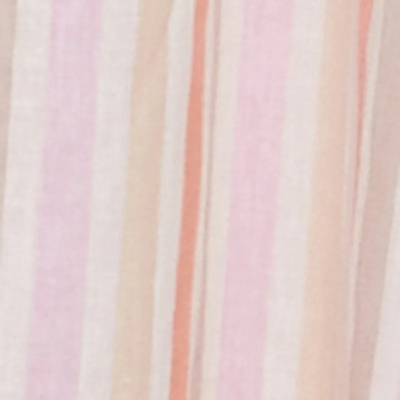 Sunset Glow Spoon Jeans Striped Keyhole Halter Sundress