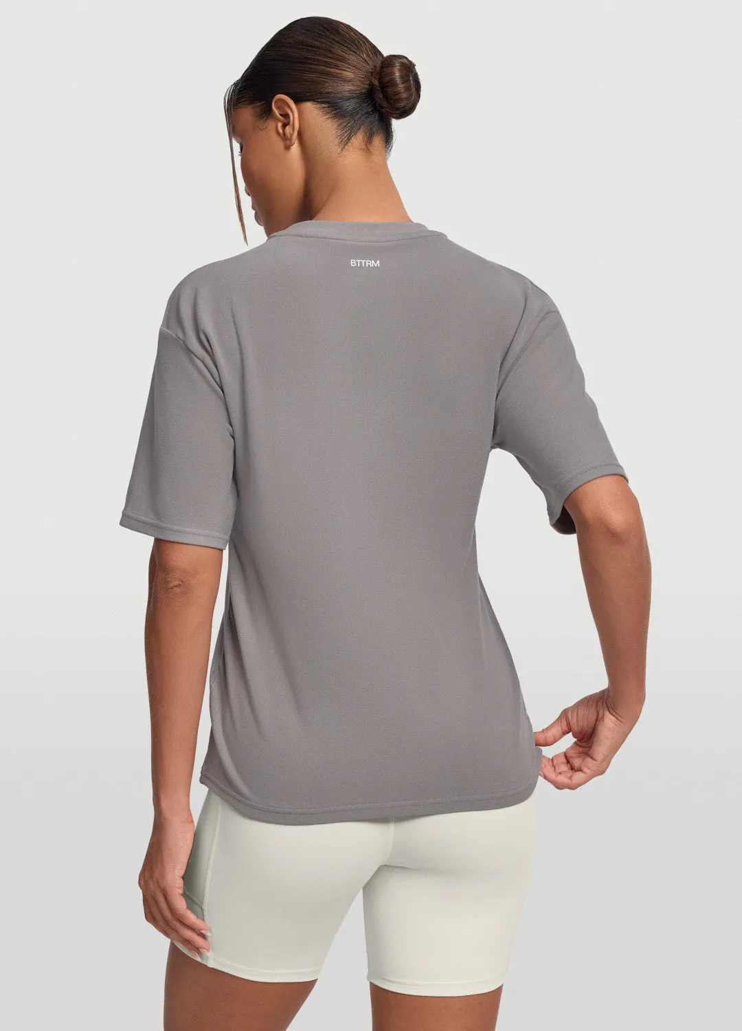 Double Stitched Hem Weekend Essential Everyday Relaxed T-Shirt