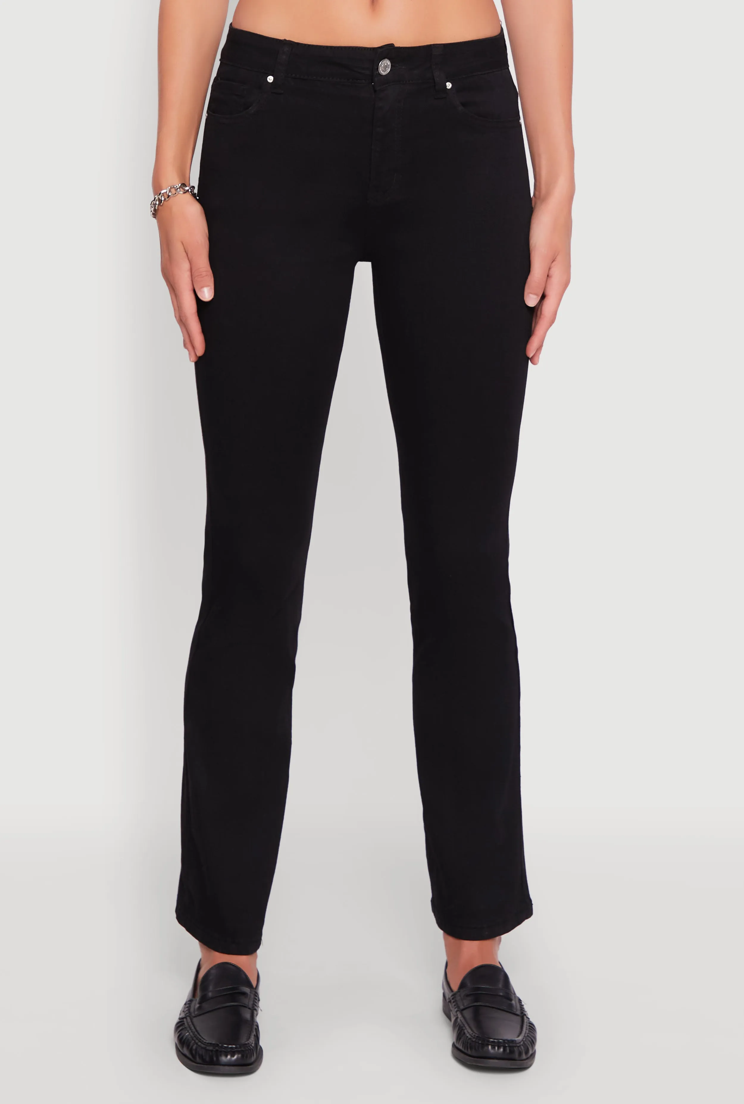 Non Stretch Denim Comfortable Outfit WAX Boot Cut Jeans