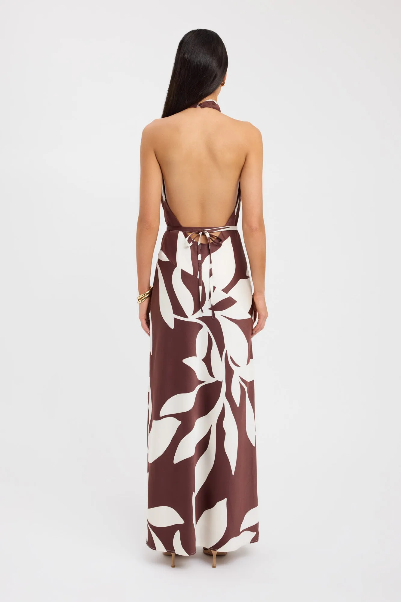 Family Style Thick Fiber Wynnie High Cowl Maxi Dress