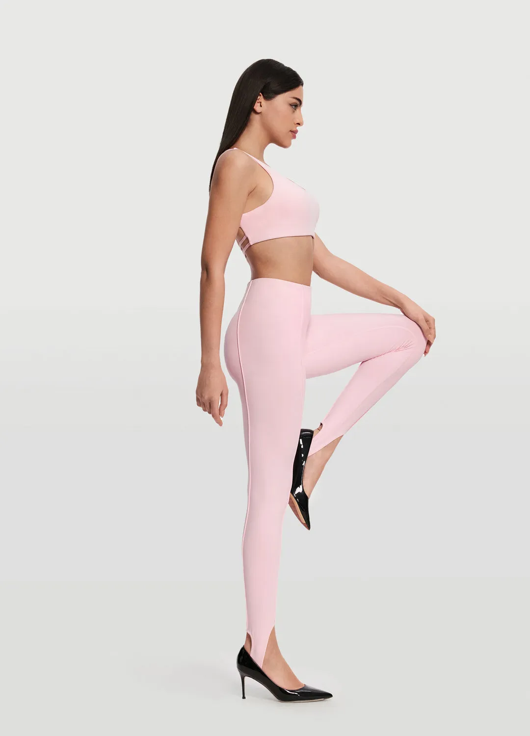 High-Rise Stirrup Leggings Body Shaping Travel Enthusiast