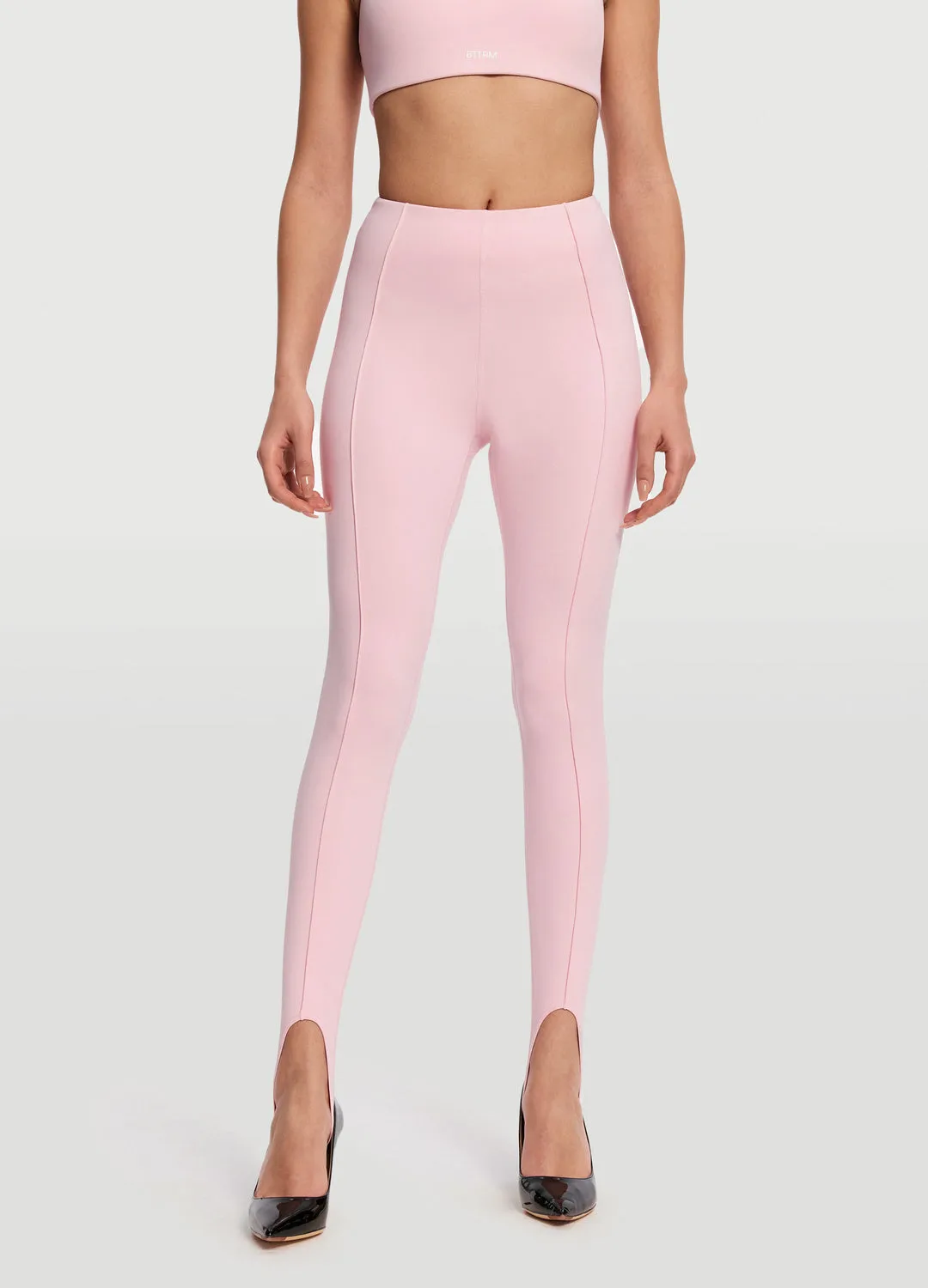 streamlined look High-Rise Stirrup Leggings