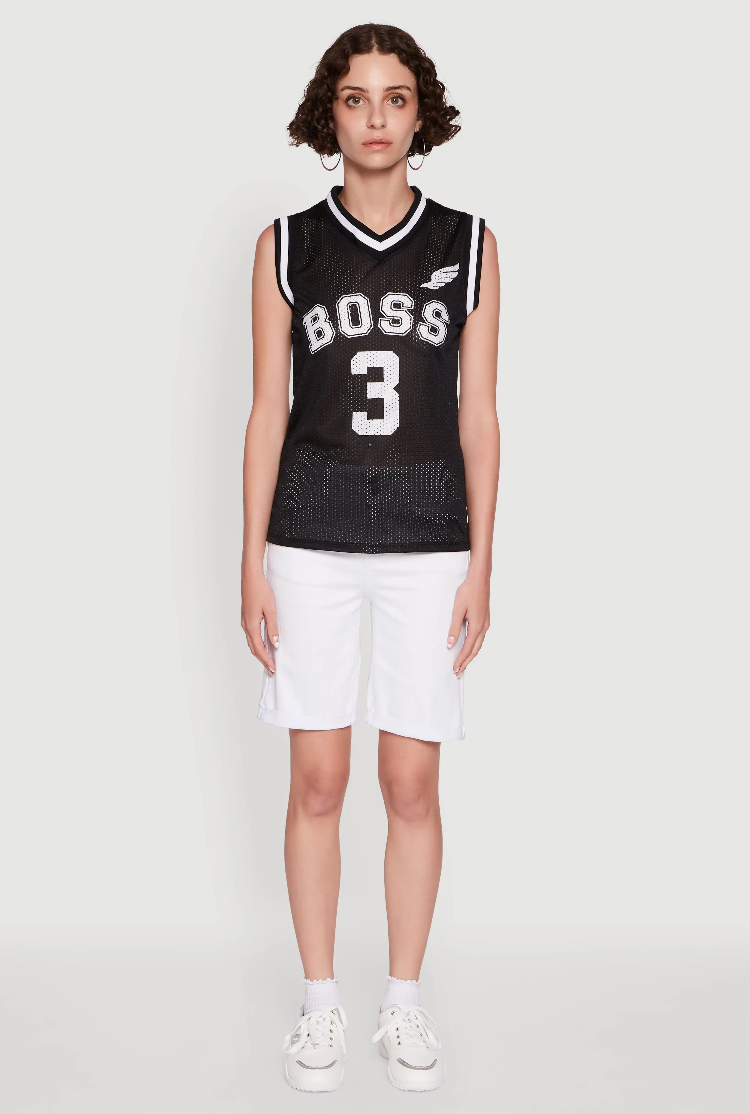 Sleeveless V-Neck Boss 3 Graphic Jersey Low Bulk Design Amphibious