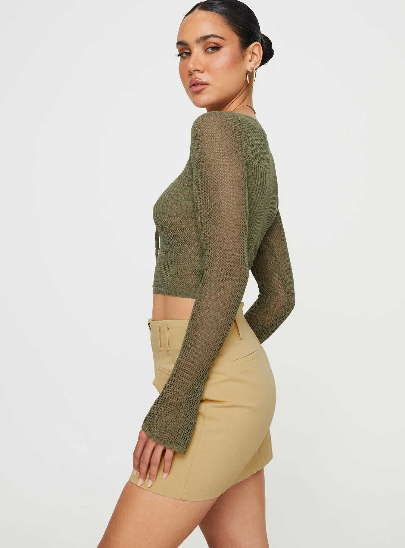 Oritz Cargo Mini Skirt Beige Limited Release Fashion Tones